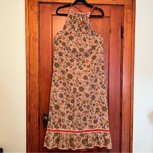 Vintage halter maxi dress